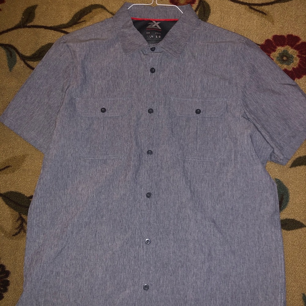 Casual sport short sleeve button down